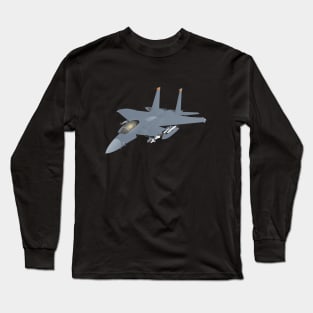 American F-15 Eagle Jet Fighter Long Sleeve T-Shirt